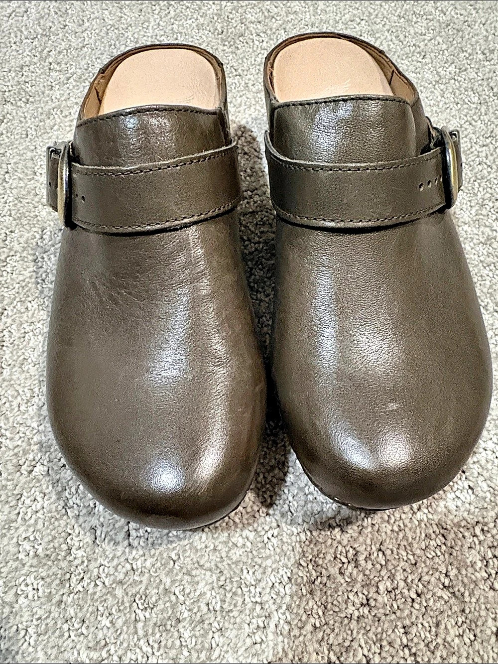 Dansko Pearson Buckle Strap Clog Brown Clogs - Picture 3 of 8